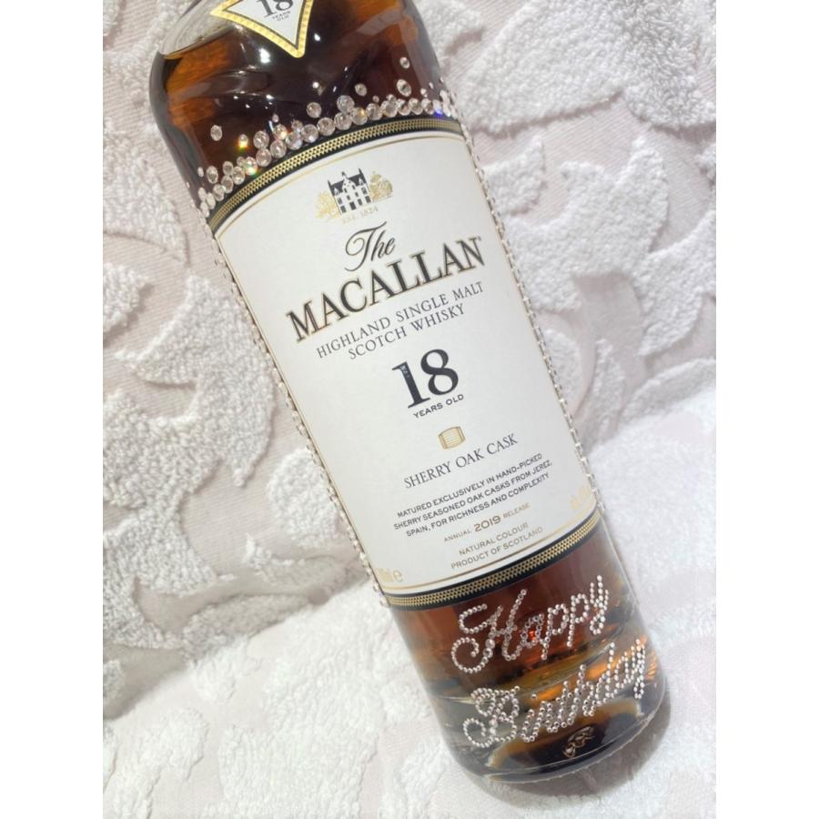 The MACALLAN18年 ウイスキー Happy Birthday スワロフスキー