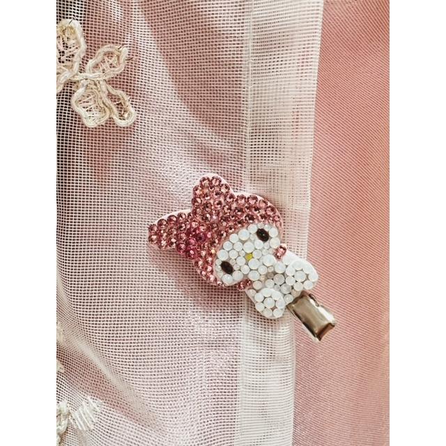 スワロフスキー　サンリオ　マイメロディ sanrio（サンリオ） マイメロディ 前髪クリップ スワロフスキー