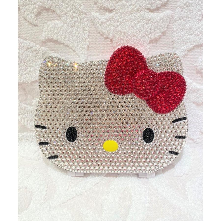 sanrio ハローキティ フェイス形折りたたみミラー sanrio ハローキティ フェイス形折りたたみミラー
