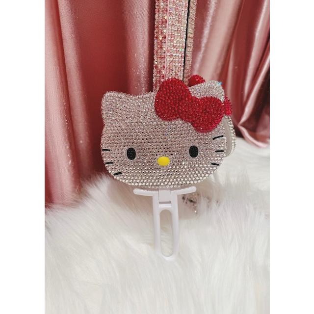 sanrio ハローキティ フェイス形ハンドミラー スワロフスキー