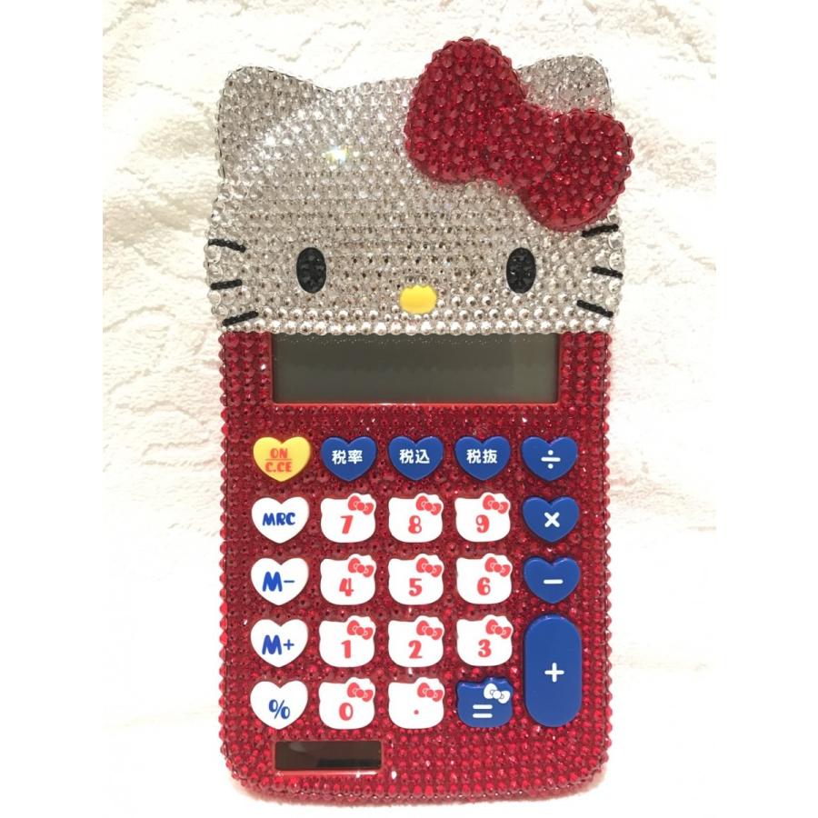 sanrio SWAROVSKI ハローキティ キティちゃんダイカット電卓 sanrio SWAROVSKI ハローキティ キティちゃんダイカット電卓
