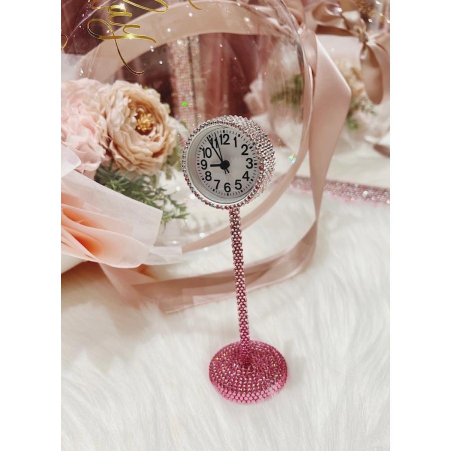 SWAROVSKI オリジナルクロック ライトローズ、ライトローズオーロラ