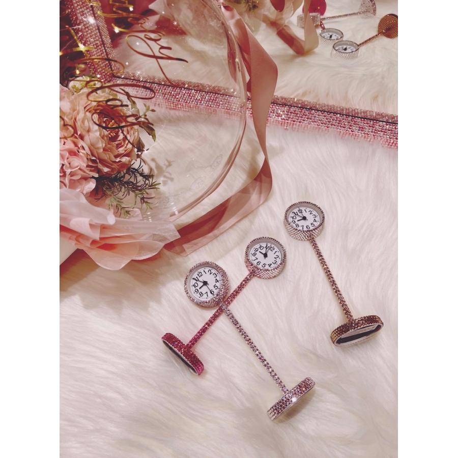 SWAROVSKI オリジナルクロック ライトローズ、ライトローズオーロラ