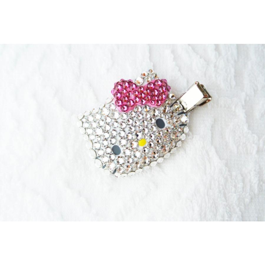 sanrio ハローキティ 前髪クリップ スワロフスキー デコレーション