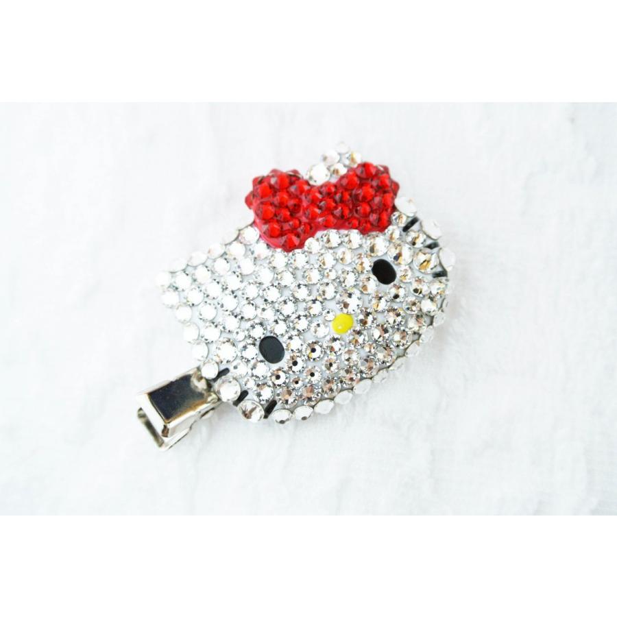 sanrio（サンリオ） ハローキティ 前髪クリップ スワロフスキー