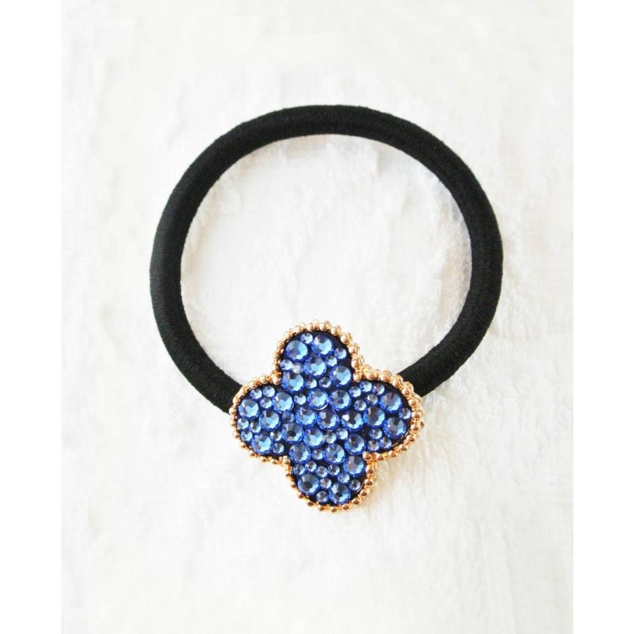 SWAROVSKI（スワロフスキー） ヘアゴム カプリブルー ヴァンクリ風