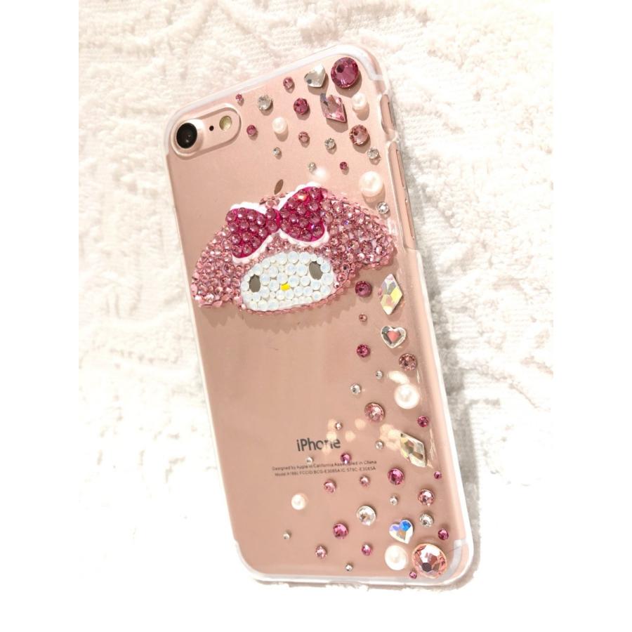 iphone16ケース キラキラ　デコ電　スワロフスキー　マイメロ マイメロディ iPhone 全機種対応ケース SWAROVSKI クリア ケース マイメロディ