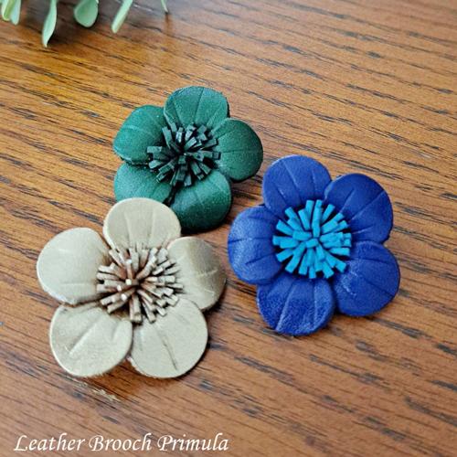 レザーブローチ プリムラB : select shopティニー ヤフー店 - 通販