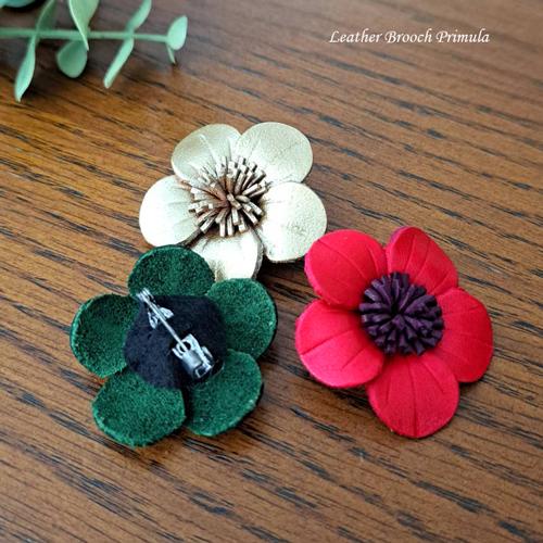 レザーブローチ プリムラB : select shopティニー ヤフー店 - 通販