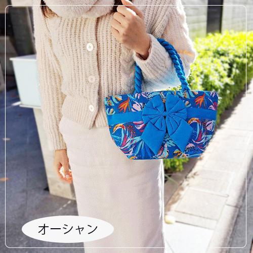 NaRaYa（ナラヤ） ナラヤリボンバッグ コットン舟型Sサイズ レディース