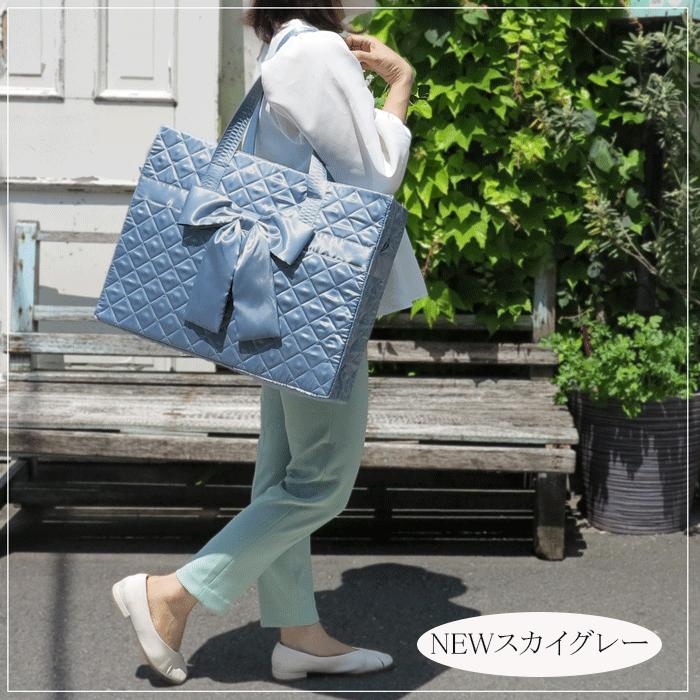 NaRaYa（ナラヤ） リボンバッグ 四角型L トートバッグ レディース