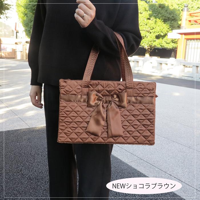 NaRaYa（ナラヤ） リボンバッグ四角型Sトートバッグ レディースバッグ