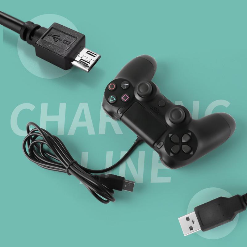 PS4 プレステ4 コントローラー 充電器 USB ケーブル 黒 1.8ｍ｜tinotenda｜05