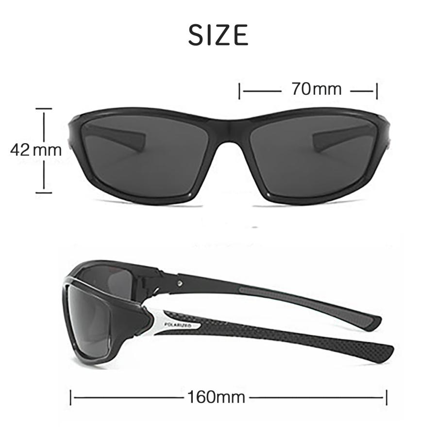 偏光 サングラス 釣り スポーツ UV 紫外線 メガネ 眼鏡 軽量 黒 メンズ