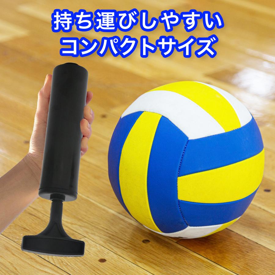 空気入れ ボール ハンドポンプ 金属針 サッカー バスケット バレー