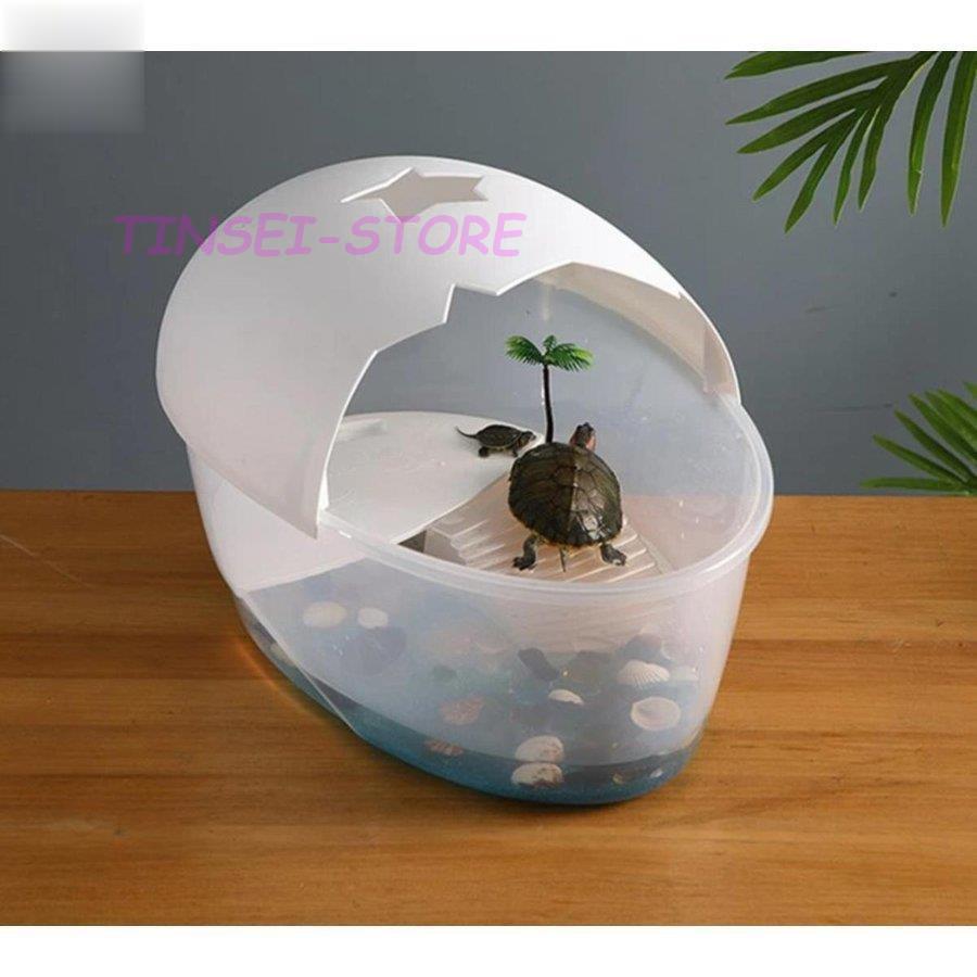亀 排水孔 カメの水槽 両生動物ケース カメ生息地 ザリガニ 日向ぼっこ台 飼育ケース 水槽 爬虫類 日よけ蓋 タートルタンク 観察 エサ皿 Ling0422 Mscw14 Tinseiヤフー店 通販 Yahoo ショッピング