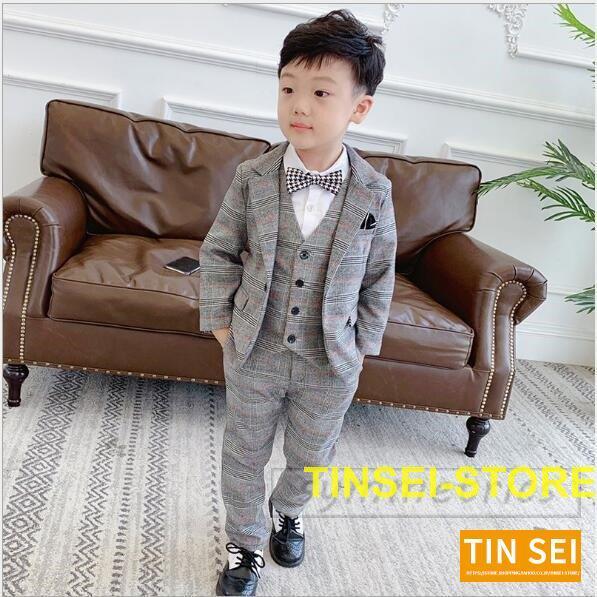 韓国子供服 スーツ 卒業式 入学式 小学生 男の子 ジャケット パンツ ベスト 3点セット チェック柄 スーツ 子供服 フォーマル90 100 110 1 130 140 スーツ ブレザー サイズ 1 Www Bollywoodpapa Com