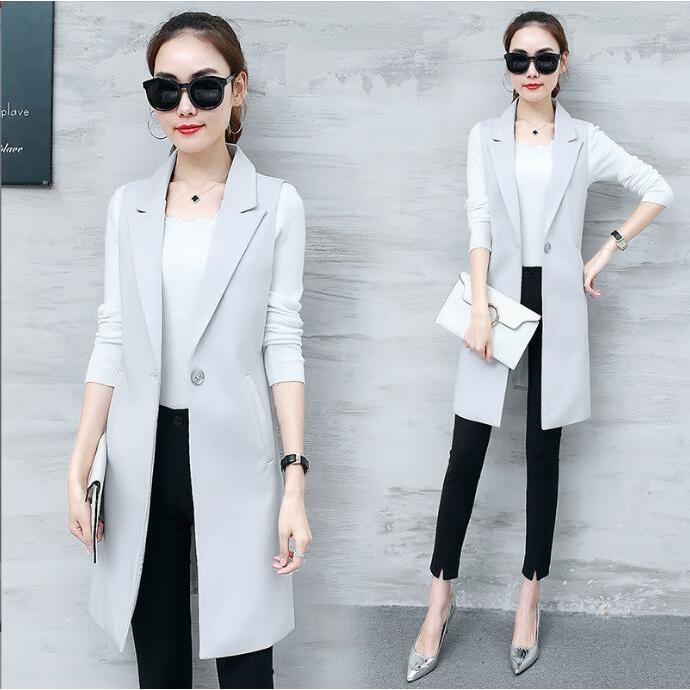 ベスト レディース ノースリーブ ロングジレ トレンチベスト 無地