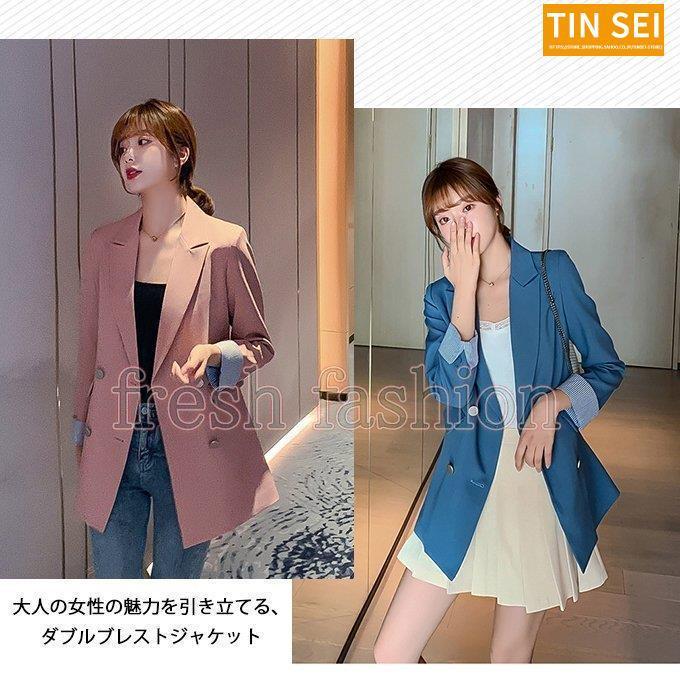 テーラードジャケット ダブルジャケット レディース 40代 30代 S M L Xl 2xl 春 ダブルブレスト ジャケット ダブルボタン アウター 羽織り 大きいサイズ Tin09 Outer103 Tinseiヤフー店 通販 Yahoo ショッピング