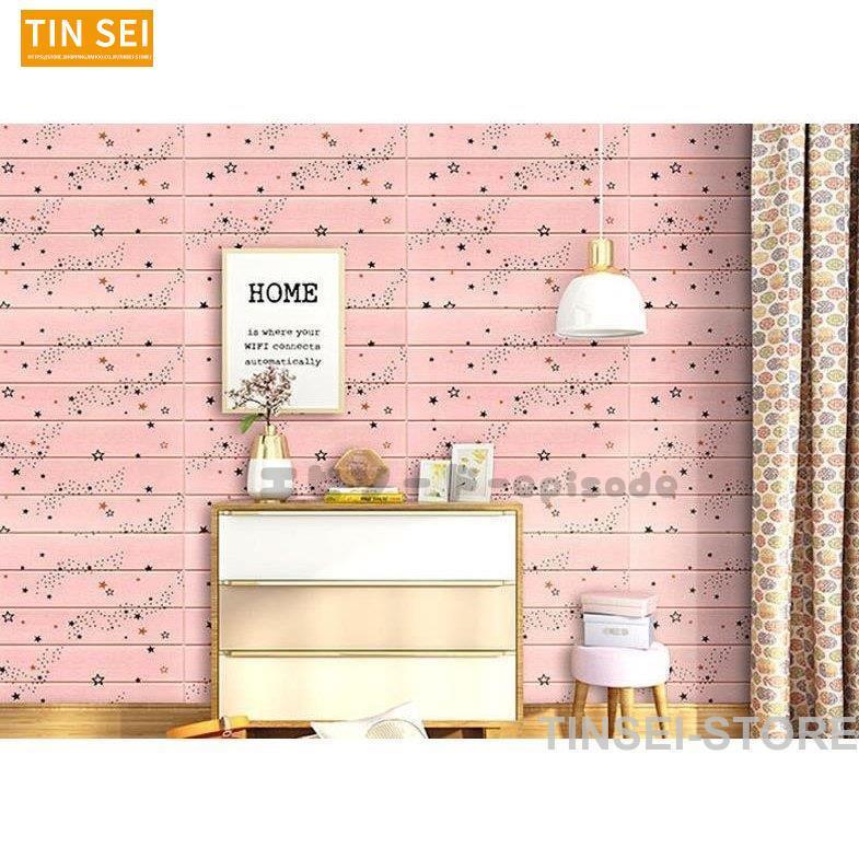 壁紙 シール 防音 レンガシート リアル 10枚セット クッションシート リメイクシート 70 70cm 3d クッションブリック 衝撃吸収 クッション レンガ 保温 立体