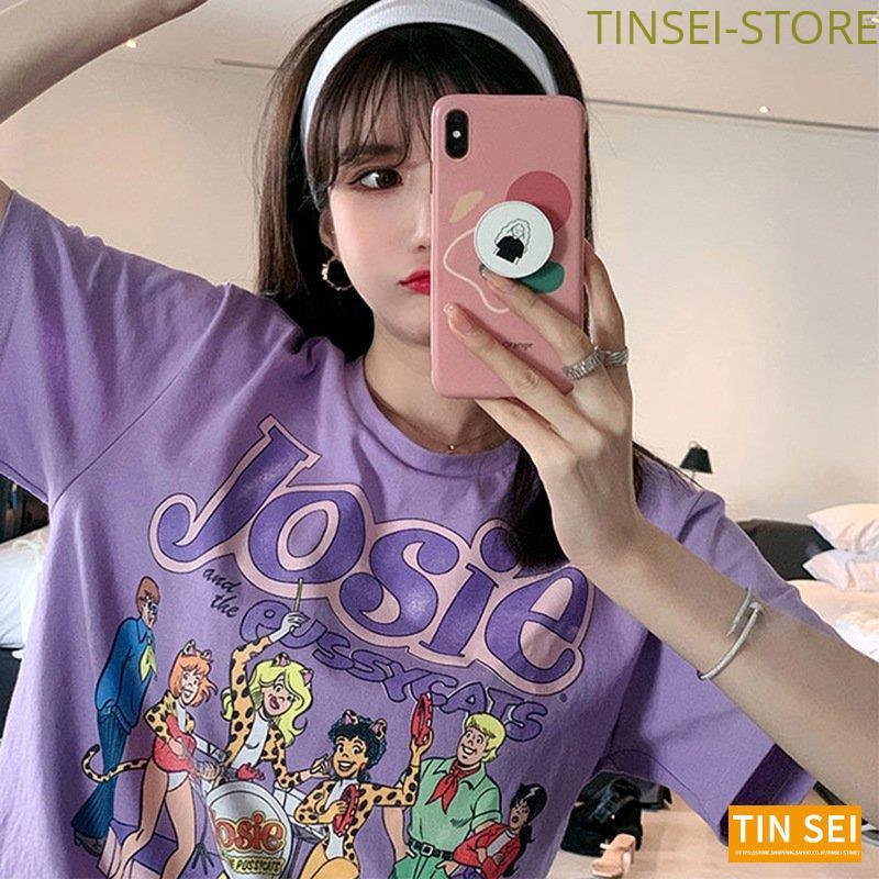 Tシャツ レディース 半袖 夏 ゆるい トップス 韓国ファッション 原宿系 Bf風 ヒップホップ ダンス ストリート風 カジュアル Tin1224 Chao16 Tinseiヤフー店 通販 Yahoo ショッピング