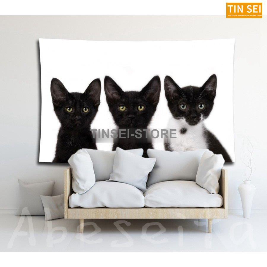 最も信頼できる タペストリー インテリア 壁飾り 猫 ねこ 動物 北欧 おしゃれ リビング 絵 大判 飾り方簡単 Babylonrooftop Com Au