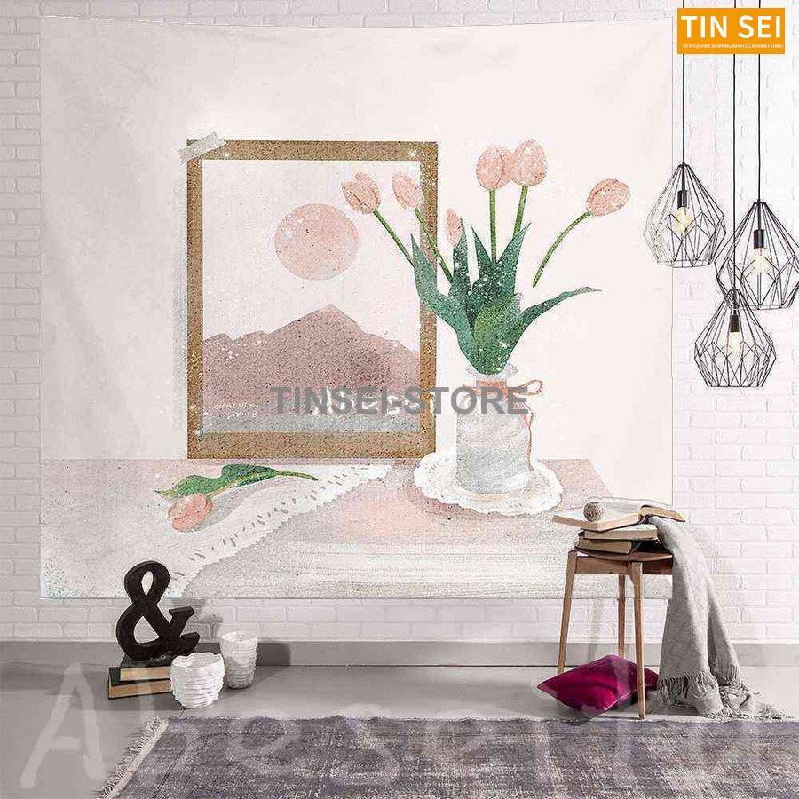 無料長期保証 タペストリー インテリア 壁飾り ピンク 北欧 おしゃれ リビング 絵 大判 飾り方簡単 Supplystudies Com