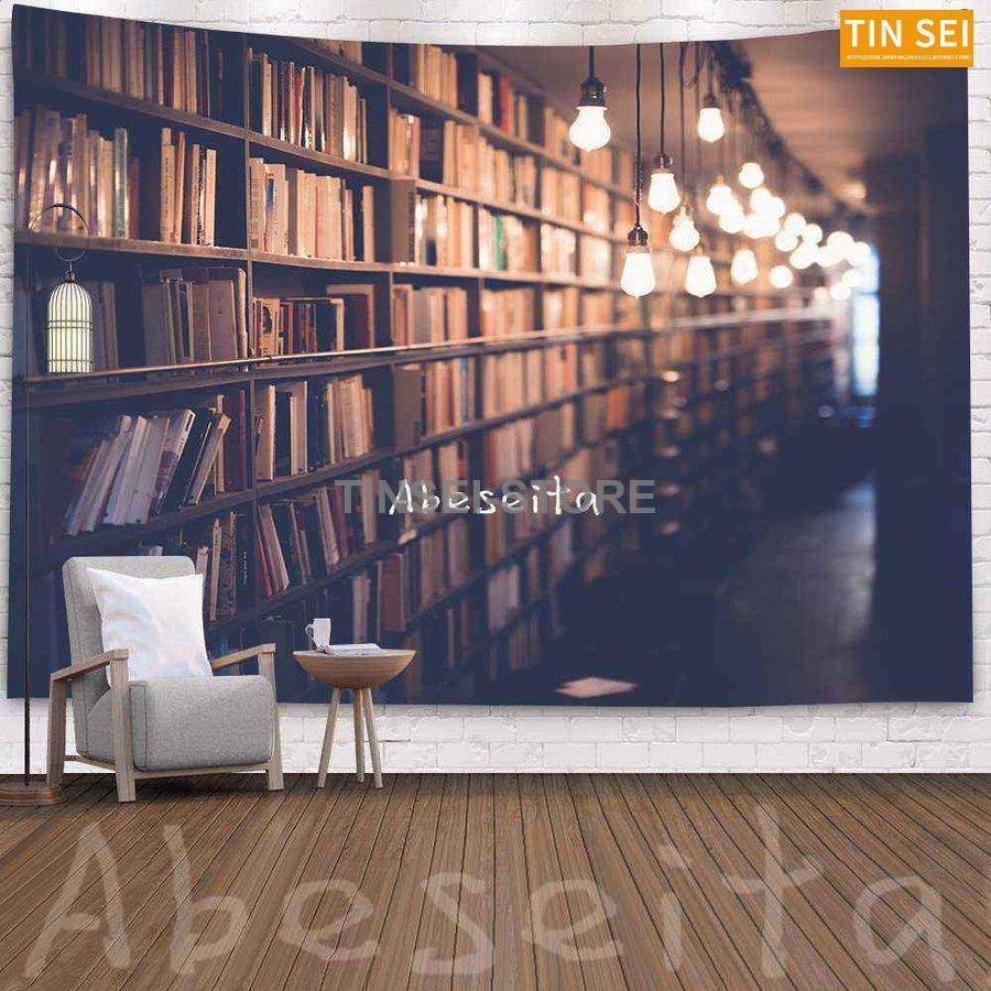 タペストリー インテリア 壁飾り 図書館 北欧 おしゃれ リビング 絵 大判 飾り方簡単 Tin1225 Tabe87 Tinseiヤフー店 通販 Yahoo ショッピング