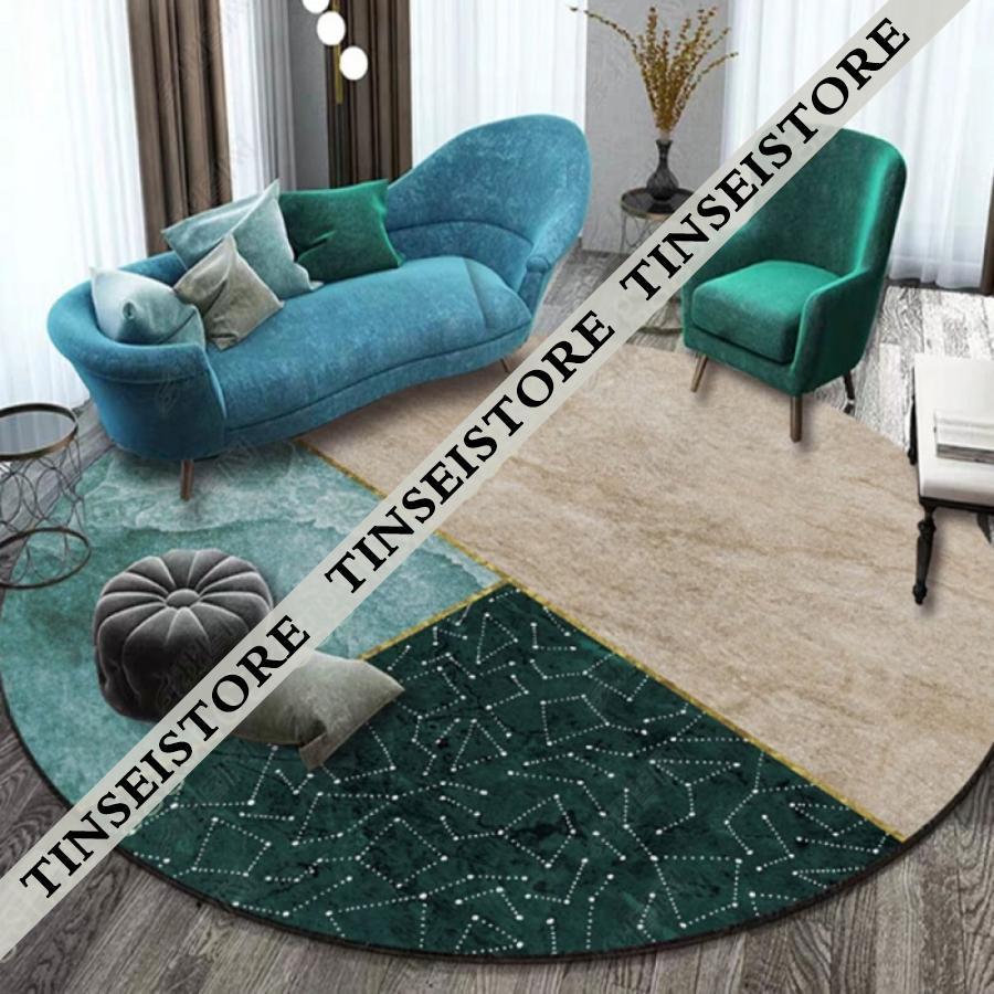 カーペット じゅうたん おしゃれ 床暖房対応 ラグ 和室 幾何学 柄 北欧風 ホットカーペット対応 円形 ホコリ 吸着 ダイニング 絨毯 かわいい  大きめ 抗菌加工 :tin220718-mat301:TINSEIヤフー店 - 通販 - Yahoo!ショッピング