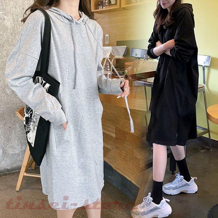 ファッション オプティミスティック スウェットワンピース レディース キレイめ ロングワンピース 春秋 長袖ワンピース ひざ下 Aライン ゆったり 大きいサイズ オシャレ カジュアル韓国風 30代 W4v9dnjnee Refugioneumeyer Com