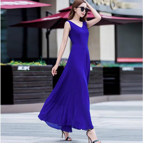 リゾートワンピ 8色 無地 ワンピース マキシワンピ ビーチ