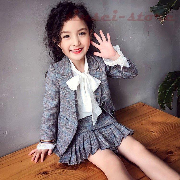 子供服 女の子 セットアップ フォーマルセット 長袖 春服 キッズ 3点  