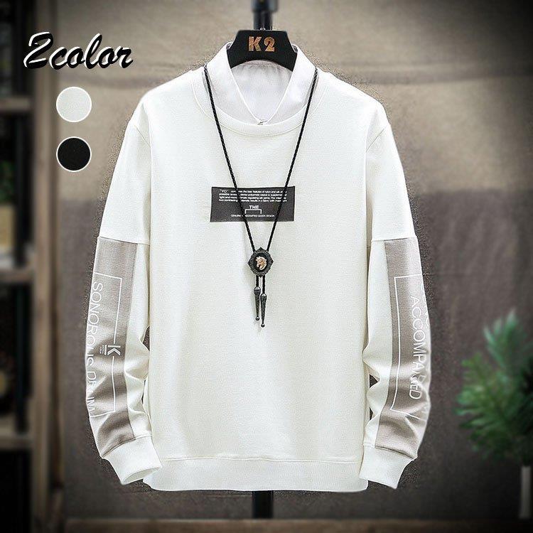 トレーナー メンズ スウェット クルーネック メンズファッション プリントトレーナー 長袖 アメカジ 大きいサイズ 白トップス Tシャツ メンズトップス 春 秋服 Tin319 Nsfz728 Tinseiヤフー店 通販 Yahoo ショッピング