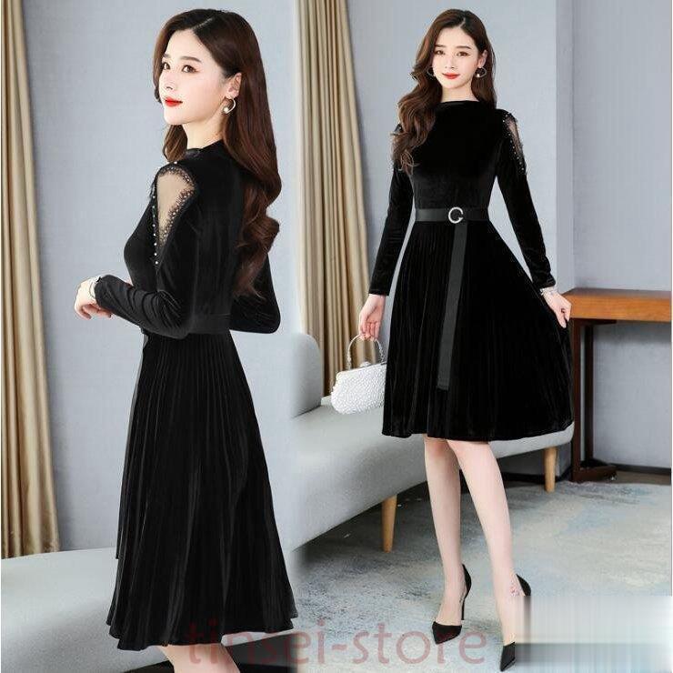 ベルベット ワンピース 結婚式 ワンピース パーティードレス 二次会 フォーマル 花柄 レース 膝丈披露宴 お呼ばれ 大人 代30代40代50代 Tin3 Cldz460 Tinseiヤフー店 通販 Yahoo ショッピング