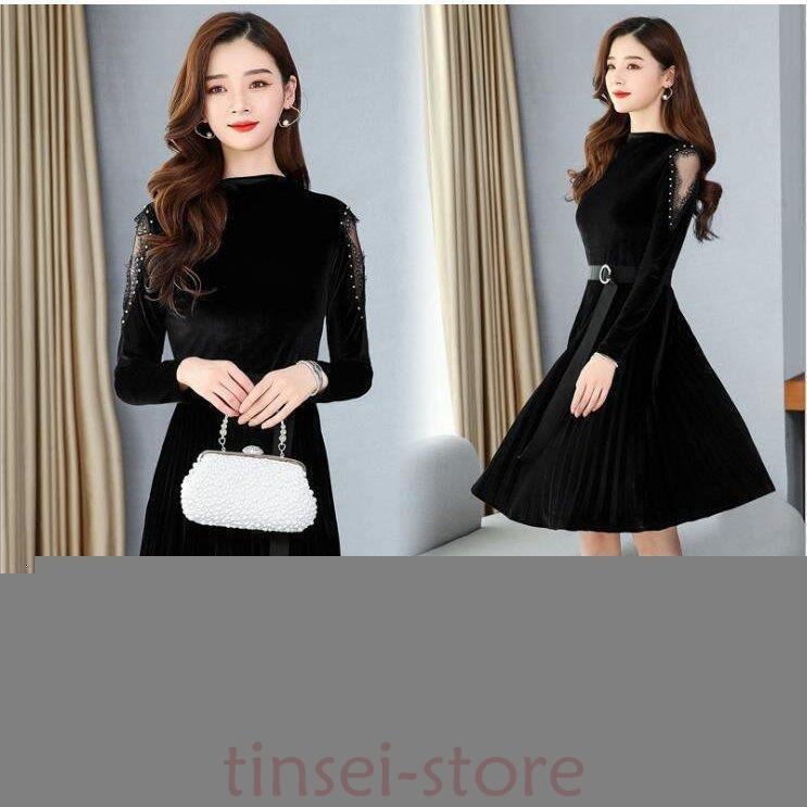 ベルベット ワンピース 結婚式 ワンピース パーティードレス 二次会 フォーマル 花柄 レース 膝丈披露宴 お呼ばれ 大人 代30代40代50代 Tin3 Cldz460 Tinseiヤフー店 通販 Yahoo ショッピング