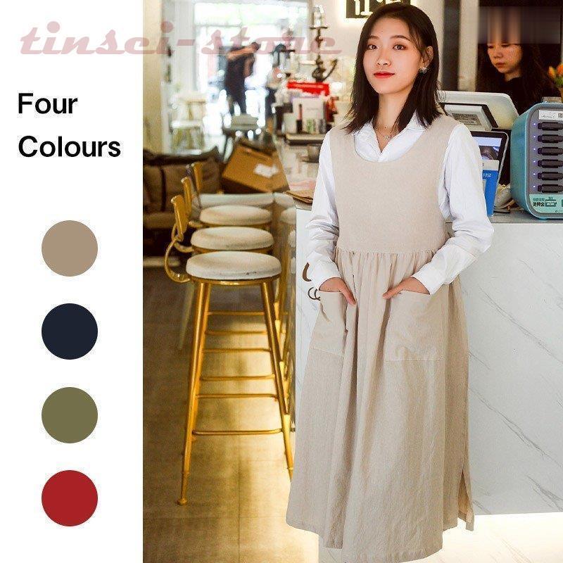 エプロン おしゃれ 可愛いエプロン 動きやすい 男女兼用 おしりが隠れる 仕事用 家庭用 Tin3 Nwq6 Tinseiヤフー店 通販 Yahoo ショッピング