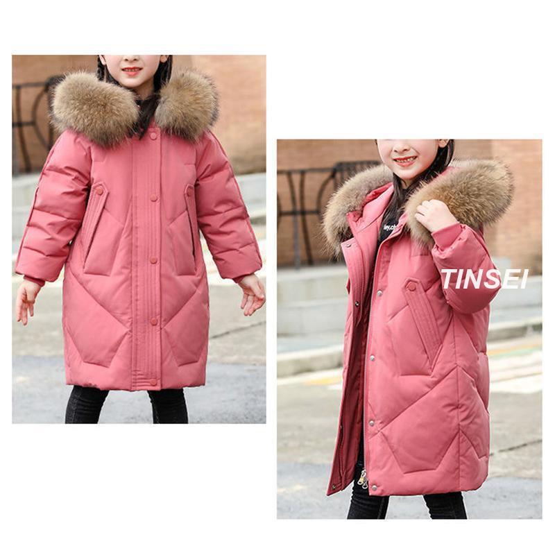 ダウンコート 子供服 ダウン ロングコート フード付き ファー 女の子
