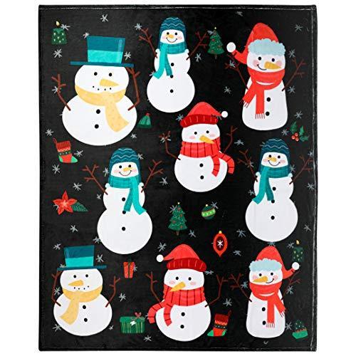 中華のおせち贈り物 Snowman Boys for Blanket Winter Snowman ExtraLarge SuperSoft Blanket Throw ベビー毛布