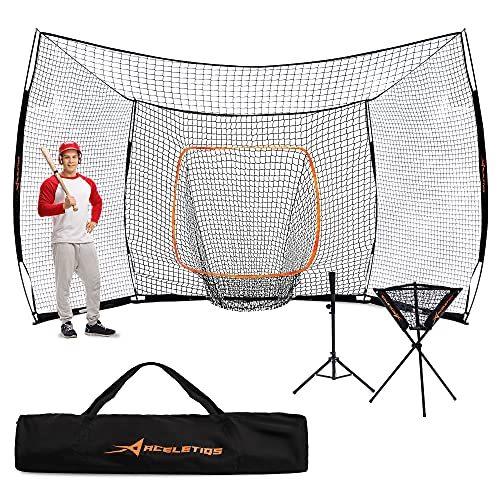 ACELETIQS Baseball Bundle Backstop Net Backstop Batting Cage Softball
