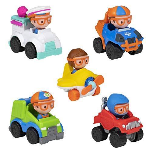 春新作の Mobiles Mini Blippi 5 In Figure Toy Character Features  Vehicles Mini Pack 知育玩具