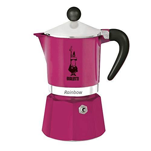 Bialetti Rainbow  Stove Top Espresso Coffee Maker  Fuchsia  3 Cups｜tiny-bird-store｜04