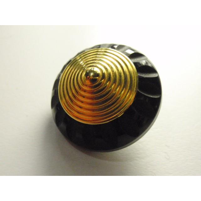 金色のとんがり帽子のボタン 1024 26mm 紺色 ネイビー 円錐形 コート コスプレ にも使える | 