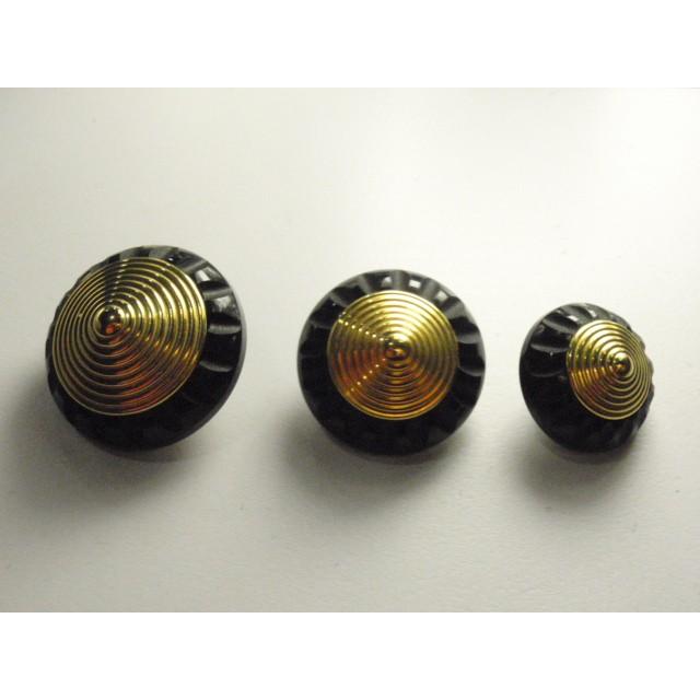 金色のとんがり帽子のボタン 1024 30mm 紺色 ネイビー 円錐形 コート コスプレ にも使える |  | 01