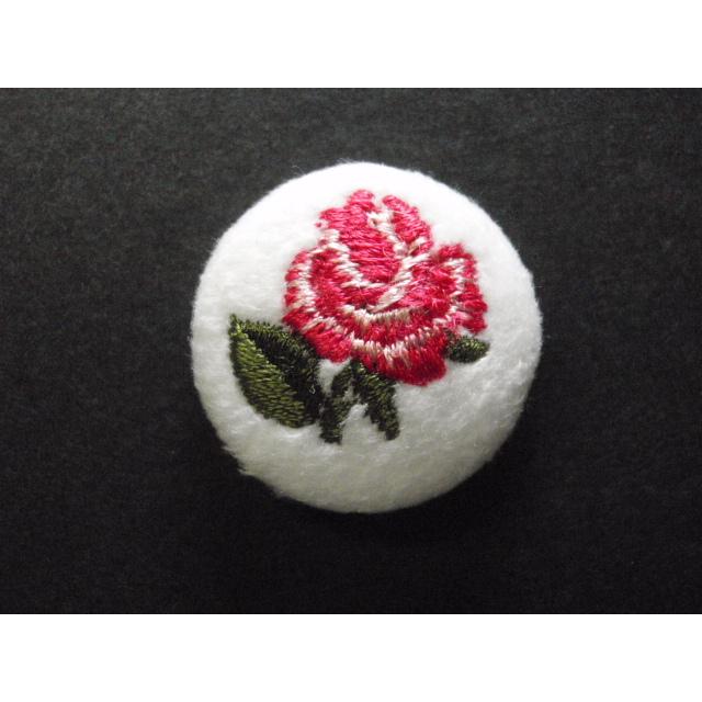 花柄 刺繍 くるみボタン 112 白地 mm 可愛い おしゃれ ワンポイント マーク 印 バラ 18kl112 タイニ ショップ 通販 Yahoo ショッピング
