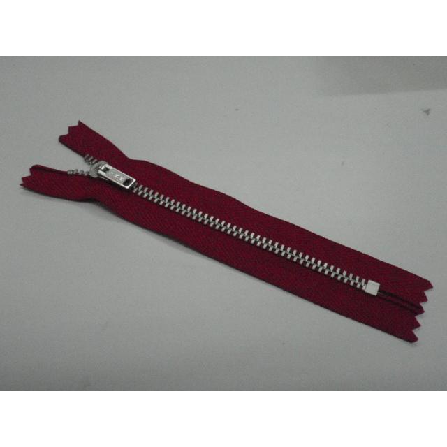 YKK 金属ファスナー 3Y 止 519(赤) 12cm 短い ファスナー