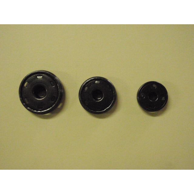 金属ボタン 596225 BIG スナップ 25mm BN 黒 大きい スナップ