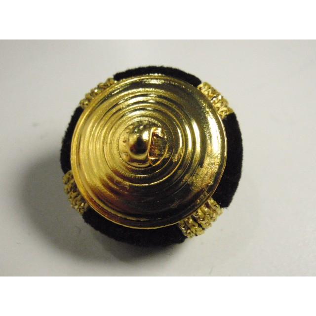 BG644 23mm 黒色別珍クルミ 金色刺繍糸 中世風 ジャケット コート コスプレ 衣裳 |  | 01