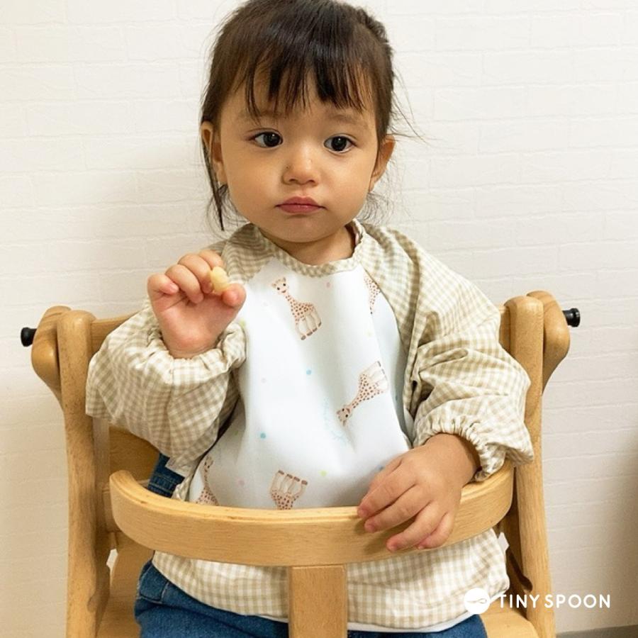 キリンのソフィー 袖付きお食事エプロン 洗える スタイ Ribbon Hakka Kids 長袖 お食事スタイ T キリンのソフィー 公式ショップ 通販 Yahoo ショッピング