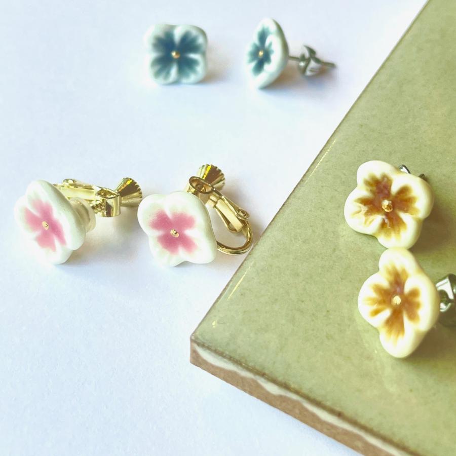 七窯社 プチ 美濃焼 アクセサリー イヤリング/ピアス（メール便対応
