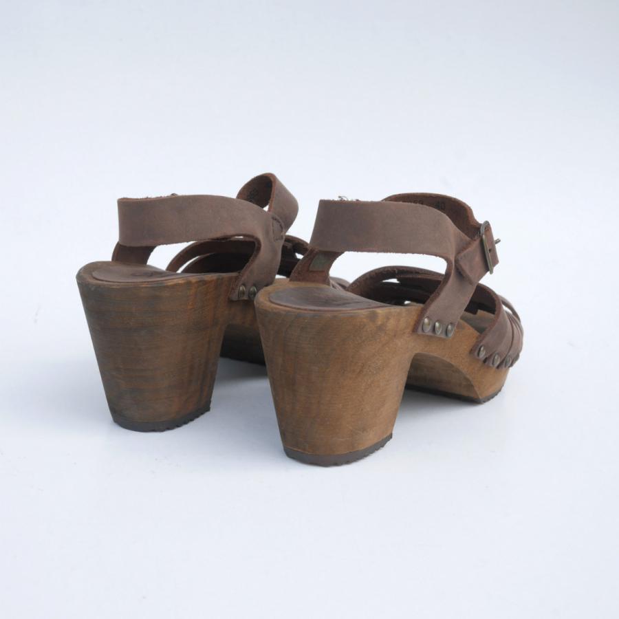 Sanita サニタ サンダル ウッドソール サンダル 本革 ブラウン 6cmヒール オイルヌバック Sanita Sandal Mesh Brown Grafe 通販 Yahoo ショッピング